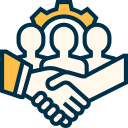 team development plans for good team work icon